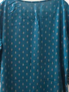 Beautiful Teal Kurta with Intricate Print