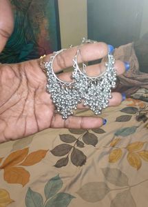 Boho Oxidized Silver Necklace