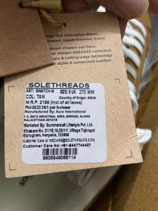 Solethreads tan sneakers