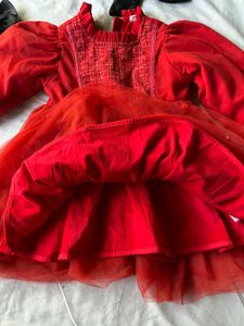 Toddler Red Velvet Tutu Dress