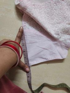chikankari kurti (short slv)