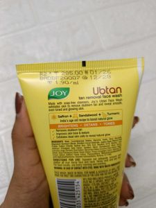 Joy Ubtan Tan Removal Face Wash &amp; moisturizer