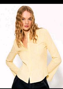 Butter Yellow Bell Sleeve Shirt 💛✨