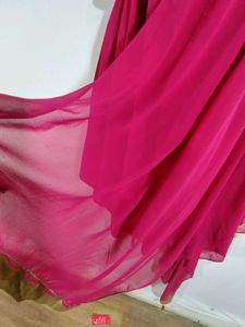 Pink Anarkali Kurti with Dupatta.. aurelia