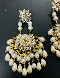 Fancy Party Wear Have Long Size Kundan Earrings