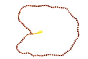 Vibrant Yellow Beaded Mala Necklace