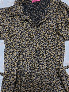 Floral Print Shirt Dress