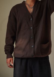 Uniqlo Brown Knit Cardigan Sweater
