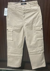 SHEIN Beige Cargo Pants.read description