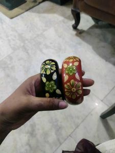 Painted wooden bangle + With Gift 🎁