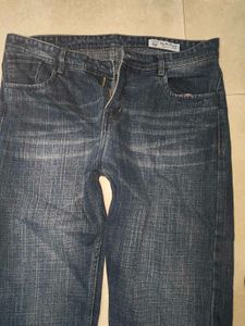 dark wash straight leg jeans from grant