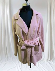 Royal Long Pink Suede Jacket 💕