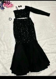 Black Embellished Lehenga Choli