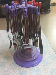 Everest Cutlery Set with Stand