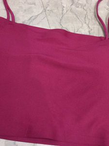 Pink Spaghetti Strap Top