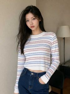 Striped Knit Crop Top