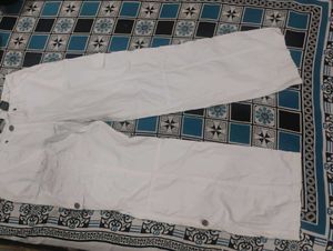 White Cargo Pants