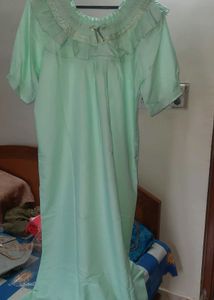 Light Green Smocked Nightgown