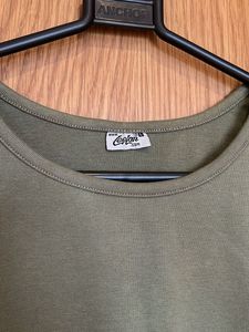 Olive Green Sleeveless Crop Top