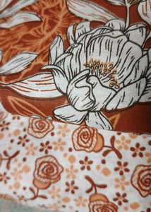 Floral Print Cotton Dress Material