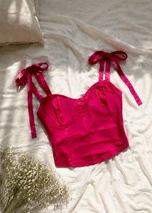 Barbie Corset Style Top with Ribbon Straps