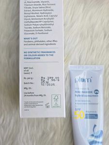 Plum Rice Water &amp; Niacinamide Sunscreen SPF 50