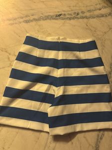 Blue &amp; White Striped Sailor Shorts