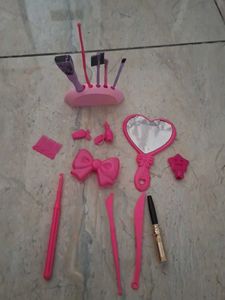 Barbie Makeup Tools Pink Set
