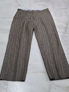 Vintage Striped Straght-Leg Fit Trousers