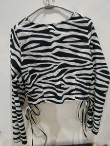 women zebra top