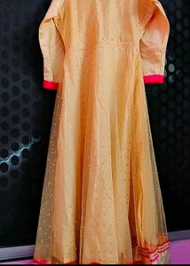 Long Gown With Heavy Embroidery For Kids Girls