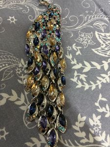 Stunning Peacock Brooch