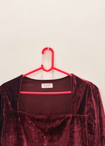 Elegant Velvet Midi Dress