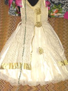 Elegant Cream Party Dress