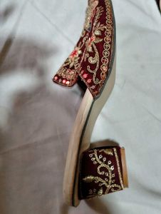 Embroidered Punjabi Juttis - Women's Footwear