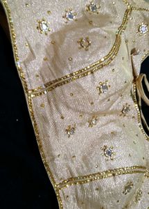 festive heavy saree with ready made blouse
