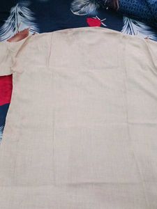 Men's Beige Kurta Set
