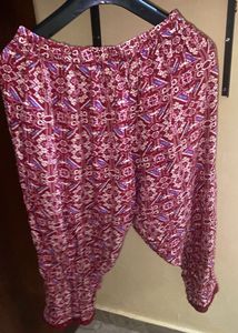 Bohemian Print Palazzo Pant and long kurti