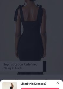 Chic Black Ruffled Hem Fit and Flare Dress