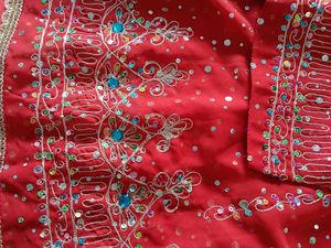 Stunning Red Embellished Lehenga Choli