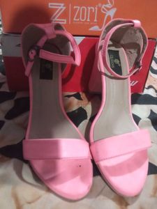 Chic Pink Block Heels