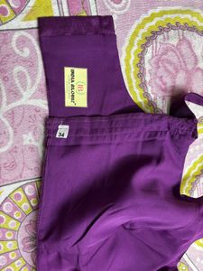 Purple Readymade Saree Blouse