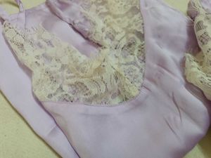 Lilac Lace Trim Pajama Set