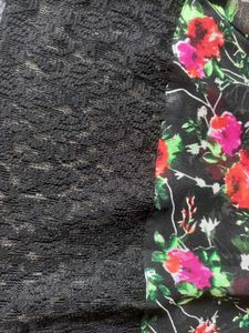 Chic Black Floral Print Dress
