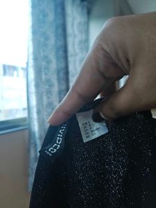 H&amp;M Divided Sparkly Black Top - Size S