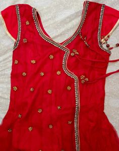 Dreamy Red Kurti With Dupatta