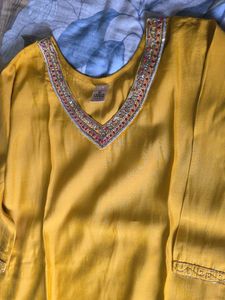 Yellow Kurta Set with Dupatta