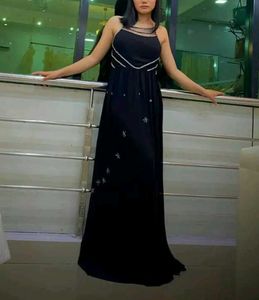 Elegant Black Embellished Maxi Dress