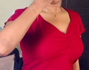 Shein red Top new with tag