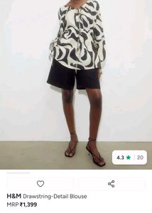 h&amp;m print top